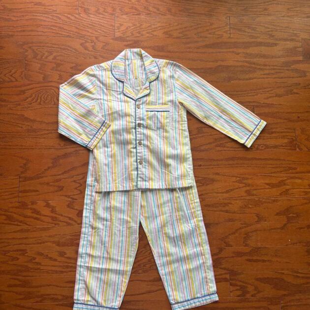 Multi-Colored Stripes Printed Set